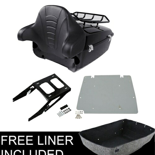 キングパック トランクマウント トップラックプレート ハーレーツアーパック ソフテイル FLSB 18-22用 King Pack Trunk Mount Top Rack Plate Fit For Harley Tour Pak Softail FLSB 18-22 【並行輸入品】