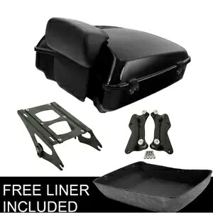 チョップド トランク パッド 2up マウント + ハーレー ツアーパック ツーリング グライド 14-24 用ドッキングフィット Chopped Trunk Pad 2up Mount +Docking Fit For Harley Tour-Pak Touring Glide 14-24 【並行輸入品】