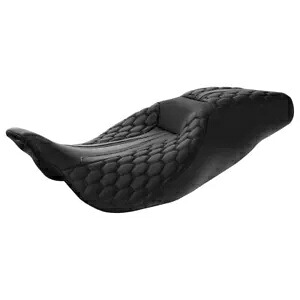 ブラック運転席&助手席ハーレーツーリングCVOロードグライド2009-2024 10に適合 Black Driver & Passenger Seat Fit For Harley Touring CVO Road Glide 2009-2024 10 【並行輸入品】