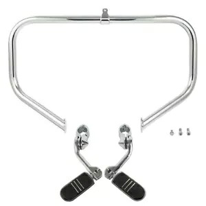 エンジンガードクラッシュバーロングアングルフットペグハーレーエレクトラグライド09以降に適合 Engine Guard Crash Bar Long Angled Footpegs Fit For Harley Electra Glide 09-up 【並行輸入品】