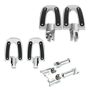 運転席助手席フットペグマウントハーレーソフテイルファットボブローライダー18-23に適合 Driver Passenger Footpegs Mount Fit For Harley Softail Fat Bob Low Rider 18-23 【並行輸入品】