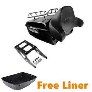 キングパック トランク バックレスト 2up マウント ラック ハーレー ツアーパック スポーツ グライド 18 アップに適合 King Pack Trunk Backrest 2up Mount Rack Fit For Harley TourPak Sport Glide 18-up 【並行輸入品】
