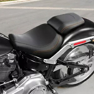 Pu レザー運転席助手席クッションハーレーファットボーイ FLFB FLFBS 18-23 に適合 PU Leather Driver Passenger Seat Cushion Fit For Harley Fat Boy FLFB FLFBS 18-23 【並行輸入品】