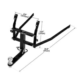 ブラックオートバイリアトレーラーヒッチフィットホンダ GL1800 ゴールドウィング 2012-2017 16 Black Motorcycle Rear Trailer Hitch Fit For Honda GL1800 Goldwing 2012-2017 16 【並行輸入品】
