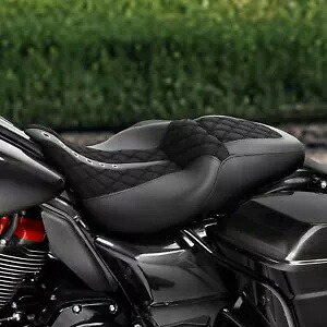 ドライバーライダー助手席ハーレーツーリングロードキングエレクトラグライド09-23に適合 Driver Rider Passenger Seat Fit For Harley Touring Road King Electra Glide 09-23 【並行輸入品】