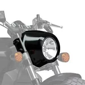 ABS ビビッドブラックフロントヘッドライトフェアリングカバーフィットインディアンスカウトシックスティ 15-22 ABS Vivid Black Front Headlight Fairing Cover Fit For Indian Scout Sixty 15-22 【並行輸入品】