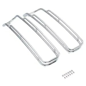 サドルバッグ蓋トップレールガード ハーレーツーリングロードキング 2014-2023 クロームに適合 Saddlebags Lid Top Rail Guards Fit For Harley Touring Road King 2014-2023 Chrome 【並行輸入品】