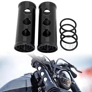 フォークアッパーフロントショックアブソーバーパイプカバーハーレーソフテイルストリートボブ 2018-22 Fork Upper Front Shock Absorber Pipe Cover For Harley Softail Street Bob 2018-22 【並行輸入品】
