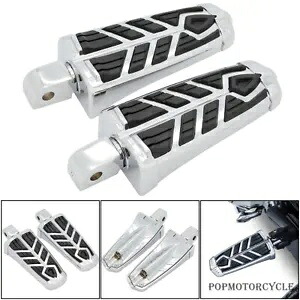 クローム後部乗客フットペグレストペダルホンダ VTX1800 R S N T 2002-2008 Chrome Rear Passenger Foot Pegs Rests Pedals For Honda VTX1800 R S N T 2002-2008 【並行輸入品】