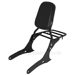 助手席シーシーバー 荷物ラックバックレストパッド付き ホンダレベル1100 CMX1100用 Passenger Sissy Bar w/Luggage Rack Backrest Pad for Honda Rebel 1100 CMX1100 【並行輸入品】