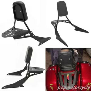 バックレスト シーシーバー 荷物ラック スズキ イントルーダー M1800R ブールバード M109R 06-23用 Backrest Sissy Bar Luggage Rack for Suzuki Intruder M1800R Boulevard M109R 06-23 【並行輸入品】
