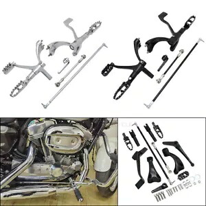 04-13 ハーレースポーツスター XL 1200 883 フォワードコントロールフットペグレバーリンケージ用 For 04-13 Harley Sportster XL 1200 883 Forward Control Foot Pegs Levers Linkages 【並行輸入品】