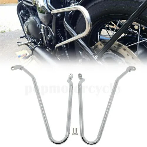 サドルバッグサポートガードバーパニアレールフィットトライアンフボンネビルボバー 17-23 Saddlebag Support Guard Bar Pannier Rail Fit For Triumph Bonneville Bobber 17-23 【並行輸入品】