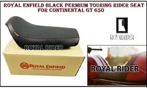 コンチネンタル GT 650 用ロイヤル エンフィールド ブラック プレミアム ツーリング ライダー シートに適合 Fits Royal Enfield Black PREMIUM TOURING RIDER SEAT For Continental GT 650 【並行輸入品】