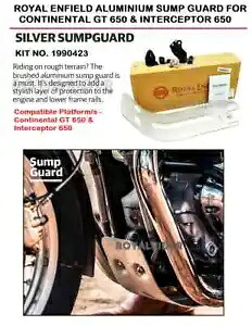 コンチネンタル GT 650 & インターセプター 650 用ロイヤル エンフィールド アルミニウム サンプ ガードに適合 Fits Royal Enfield ALUMINIUM SUMP GUARD For CONTINENTAL GT 650 & INTERCEPTOR 650 【並行輸入品】