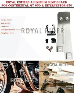 ロイヤル エンフィールド アルミニウム サンプ ガード コンチネンタル GT 650 & インターセプター 650 用 Royal Enfield Aluminium Sump Guard for Continental GT 650 & Interceptor 650 【並行輸入品】