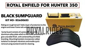 ロイヤルエンフィールドハンター350ブラックサンプガードに適合 Fits Royal Enfield HUNTER 350 BLACK SUMP GUARD 【並行輸入品】