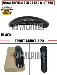 ロイヤル エンフィールド「フロント マッドガード、ブラック」INT 650 およびコンチネンタル GT 650 に適合 Fits Royal Enfield \