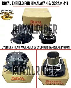 ロイヤルエンフィールド「ヒマラヤン＆スクラム411」シリンダーヘッド＆シリンダーバレル＆ピストン Royal Enfield \