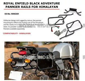 ロイヤルエンフィールド「ブラックアドベンチャーパニアレール」ヒマラヤ用に適合 Fits Royal Enfield \