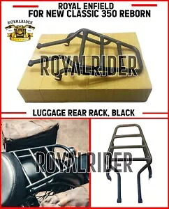 ロイヤルエンフィールド「ラゲッジリアラック、クラシック350用 リボーンブラック」に適合します。 Fits Royal Enfield \