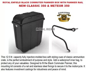 Enfield New Classic 350 & Meteor 350 Commuter パニアボックス & パニアレールに適合 Fits Enfield New Classic 350 & Meteor 350 Commuter Pannier Box & Pannier Rail 【並行輸入品】