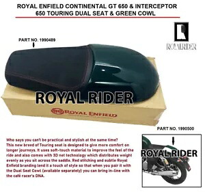 エンフィールド コンチネンタル GT650 & インターセプター 650 ツーリングデュアルシート & グリーンカウルに適合 Fits Enfield CONTINENTAL GT650 & INTERCEPTOR 650 TOURING DUAL SEAT & GREEN COWL 【並行輸入品】