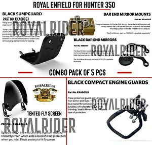 ロイヤル エンフィールド「コンボ 5 個パック」ハンター 350 に適合 Fits Royal Enfield \