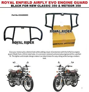 Enfield Airfly EVO エンジンガード ブラック New Classic 350 & Meteor 350 に適合 Fits Enfield Airfly EVO Engine Guard Black For New Classic 350 & Meteor 350 【並行輸入品】