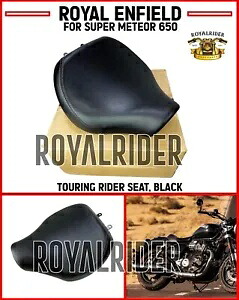 ツーリングライダーシート、ブラックフィット ロイヤルエンフィールドスーパーミーティア650に適合 TOURING RIDER SEAT, BLACK FIT FOR Fits Royal Enfield SUPER METEOR 650 【並行輸入品】