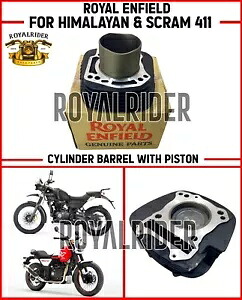 ロイヤルエンフィールド「ピストン付きシリンダーバレル」ヒマラヤン&スクラム411に適合 Fits Royal Enfield \