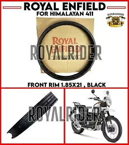 ロイヤル エンフィールド「フロント リム 1.85X21 、ブラック」ヒマラヤン 411 に適合 Fits Royal Enfield \
