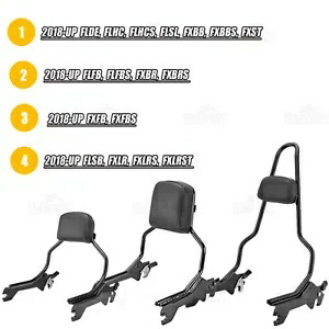 取り外し可能な助手席シーシーバーバックレストパッド 2018-2024 ハーレーソフテイルモデル用 Detachable Passenger Sissy Bar Backrest Pad For 2018-2024 Harley Softail Models 【並行輸入品】