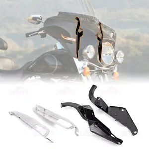 ハーレーロードエレクトラグライド 93-13 用ヘビーデューティフェアリングサポートブラケットマウントセット Heavy Duty Fairing Support Bracket Mount Set For Harley Road Electra Glide 93-13 【並行輸入品】
