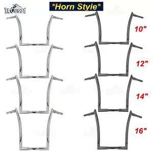 10インチ 12インチ 14インチ 16インチ エイプハンガーハンドルバー ハーレーロードグライド CVO ロードキング用 10'' 12'' 14'' 16\