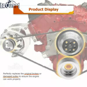 アルミフィットビッグブロックシボレー V ベルトプーリーキットショートウォーターポンプ 396 427 454 BBC Aluminum Fit Big Block Chevy V-Belt Pulley Kit Short Water Pump 396 427 454 BBC 【並行輸入品】