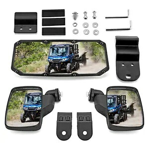 WEISEN リアサイド & センタービュー凸面ミラー Can Am Defender HD5/HD8/HD10 用 WEISEN Rear Side & Center View Convex Mirror For Can Am Defender HD5/HD8/HD10 【並行輸入品】