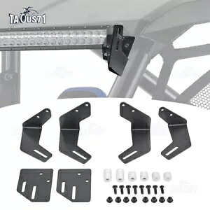 ホンダ タロン 1000R 1000X 19-24 アッパーフロントガラス LED ライトバーマウントブラケットに適合 Fits Honda Talon 1000R 1000X 19-24 Upper Windshield LED Light Bar Mount Brackets 【並行輸入品】