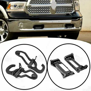 ベゼル付きフロント牽引フック Ram 1500 2013-2014 2015 2016 2017 18 ヘビーデューティに適合 Front Tow Hooks with Bezels Fits Ram 1500 2013-2014 2015 2016 2017 18 Heavy Duty 【並行輸入品】