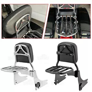 乗客用バックレスト シーシーバー ラック付き ハーレーダイナ スイッチバック FLD 2012-2016用 Passenger Backrests Sissy Bar w/Rack For Harley Dyna Switchback FLD 2012-2016 【並行輸入品】