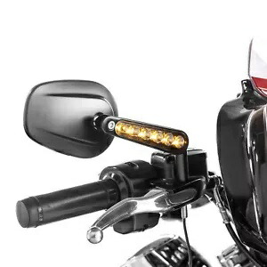 LED ターンシグナルライトバックミラーハーレーロードグライドツーリングストリート LED Turn Singal Lights Rear View Mirrors For Harley Road Glide TOURING Street 【並行輸入品】
