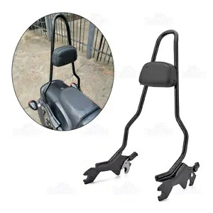 22インチ ブラック バックレスト シーシーバー 18-24 ハーレー ソフテイル ファットボブ FXFB 107 FXFBS 114用 22\