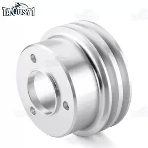ロングウォーターポンププーリー LWP ダブル溝ビッグブロックシボレー SBC 396 427 454 Long Water Pump Pulley LWP Double-Groove For Big Block Chevy SBC 396 427 454 【並行輸入品】