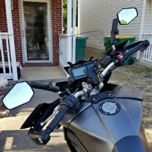 アドベンチャーミラーオートバイバックミラーヤマハスーパーテンレ FJ-09 ADV Adventure Mirrors Motorcycle Rear-View Mirrors For Yamaha Super Tenre FJ-09 ADV 【並行輸入品】