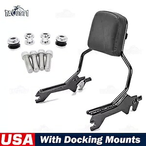 18-UP ハーレー ソフテイル アップライト ホールドファスト シーシーバー バックレスト + ドッキング ハードウェア用 For 18-UP Harley Softail Upright HoldFast Sissy Bar Backrest+Docking Hardware 【並行輸入品】
