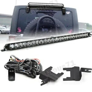 2007-2018 ジープラングラー JK 150W 31 インチ LED ライトバー、リアウィンドウマウント、ワイヤー付き For 2007-2018 Jeep Wrangler JK 150W 31\