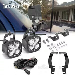 07-21 トヨタ タンドラ フロントガラス オーバー フード ブラケット 3インチ LED ライト フォグ ポッド用 For 07-21 Toyota Tundra Front Windshield Over Hood Bracket 3\