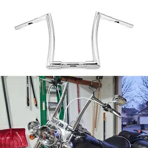 14インチ ライズ エイプ ハンガー 1-1/2インチ ファットバーハンドルバー ハーレー スポーツスター ソフテイル ダイナ用 14'' Rise Ape Hanger 1-1/2\