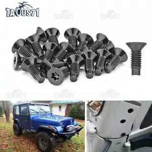 1976-2006 ジープラングラー TJ CJ 20 個フロントガラステールゲートロールバーネジボルト For 1976-2006 Jeep Wrangler TJ CJ 20pcs Windshield Tailgate Roll Bar Screw Bolts 【並行輸入品】