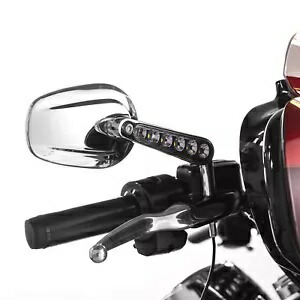 マッスル バックミラー ターンシグナル ハーレー ダイナ ワイド グライド FXDWG ローライダー用 MUSCLE Rearview Mirrors Turn Signals For Harley Dyna Wide Glide FXDWG Low Rider 【並行輸入品】